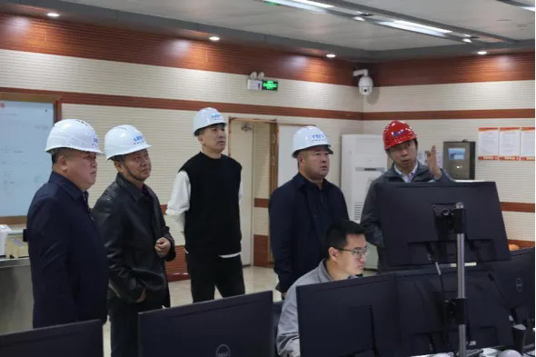环投集团总经理于永祥到舒兰市宏源煤矸石公司调研供热保障工作